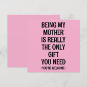 Mama & Oma, Sweet Moederdag Kaart Gift Idee (Voorkant / Achterkant)