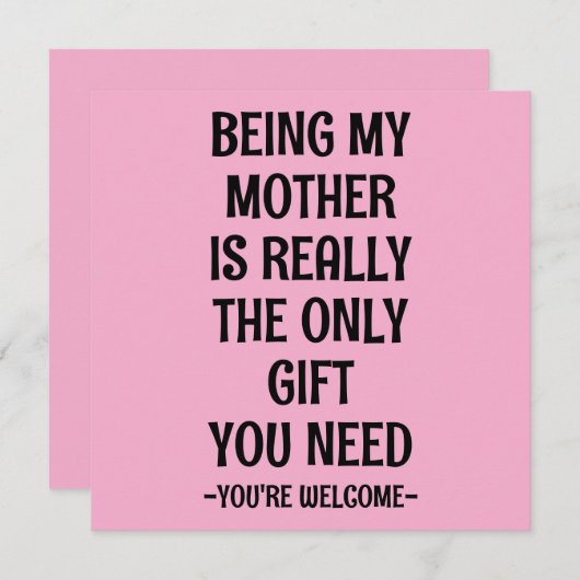 Mama & Oma, Sweet Moederdag Kaart Gift Idee (Voorkant / Achterkant)