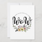 MAMA ondersteboven gespeld is WOW! Feestdagenkaart (Voorkant)