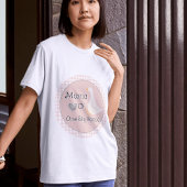 Mama One Gekke Goose Pink Gingham Verjaardagsfeest T-shirt