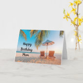 *MAMA* ONTSPAN EN GENIET VAN ** UW VERJAARDAG" KAA KAART (Gele Bloem)