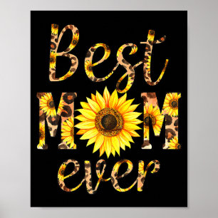 Mama ooit zonnebloem poster