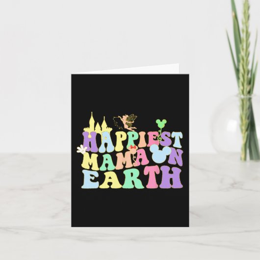 Mama Op Aarde Groovy Leuke Moeder Moeders Moederda Kaart (Voorkant)