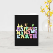 Mama Op Aarde Groovy Leuke Moeder Moeders Moederda Kaart (Gele Bloem)