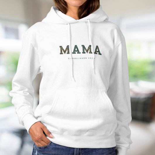 Mama op maat jaar - licht trendy hoodie