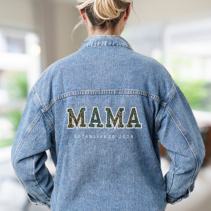 Mama op maat jaar - trendy denim jacket