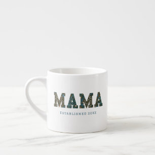 Mama op maat jaar - trendy floral Coffee Mok