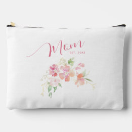 Mama Opgericht Blush Roze Bloemen Waterverf Etui