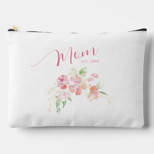 Mama Opgericht Blush Roze Bloemen Waterverf Etui
