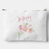Mama Opgericht Blush Roze Bloemen Waterverf Etui (Achterkant)