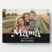 Mama Opgericht Foto Kinderen Naam Fun Tekst Fotoplaat (voorkant)