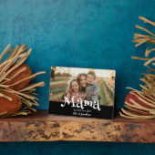 Mama Opgericht Foto Kinderen Naam Fun Tekst Fotoplaat (Zijkant)