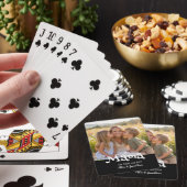 Mama Opgericht Foto Kinderen Naam Fun Tekst Pokerkaarten (Insitu)