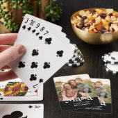 Mama Opgericht Foto Kinderen Naam Fun Tekst Pokerkaarten (Insitu)
