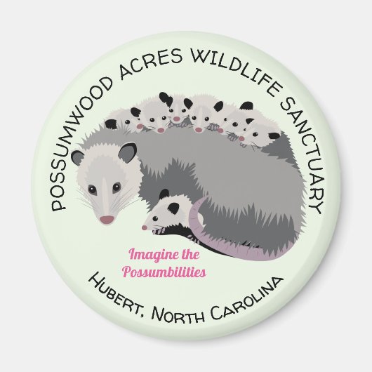 Mama Opossum magneet (Voorkant)