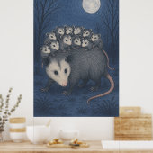 Mama Opossum Poster (Keuken)