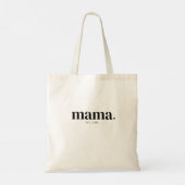 Mama Oprichtingsjaar Tote Bag (Achterkant)
