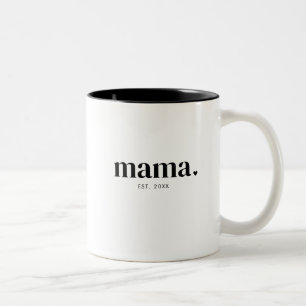 Mama Oprichtingsjaar Tweekleurige Koffiemok