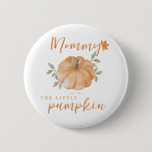 Mama Oranje Little Pumpkin Herfst Baby shower Ronde Button 5,7 Cm
