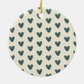 Mama Owl & Owlet Waterverf Moederdag Keramisch Ornament (Achterkant)