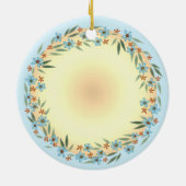 Mama Panda Beer aangepaste naam Keramisch Ornament (Achterkant)