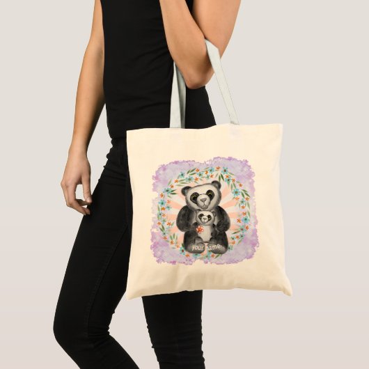 Mama Panda Beer Liefde  Tote Bag (Voorkant (product))