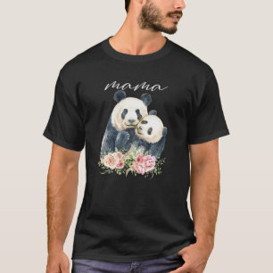 Mama Panda schrijft nieuwe mam panda Beer cadeau v T-shirt