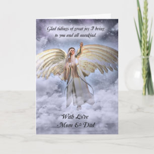 Mama & Pap Angel Kerst Kaart Religieus
