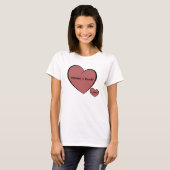 Mama + papa = Baby T-shirt (Voorkant volledig)