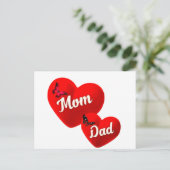 Mama-papa  briefkaart (Staand voorkant)