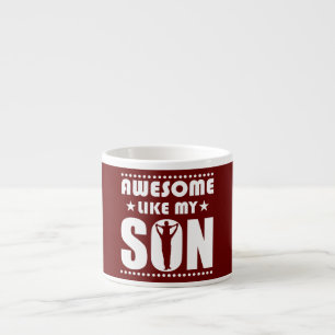 Mama Papa Citaat Geweldig Zoals Mijn Zoon Gelukkig Espresso Kop