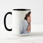 Mama papa en Baby op maat foto Mok (Links)