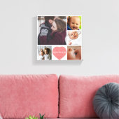 Mama papa en kinder canvas afdruk (Insitu (Woonkamer))