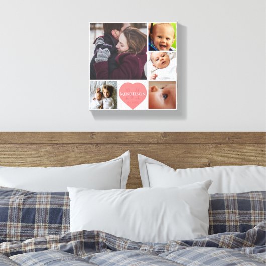 Mama papa en kinder canvas afdruk (Insitu (Slaapkamer))