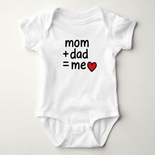 Mama + Papa = Ik Romper (Voorkant)