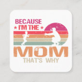 Mama & Papa is getrouwd met moederdag Vierkante Visitekaartje (Achterkant)