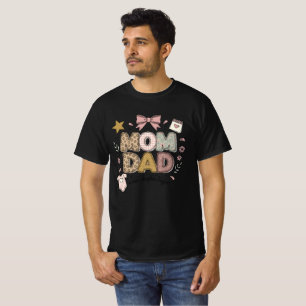 Mama Papa Nieuw Hoofdstuk Begint Mooie Baby Design T-shirt