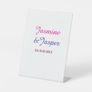 Mama & Papa nieuwe ouders koppel naam gesticht jaa Reclamebord Met Voetstuk