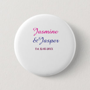 Mama & Papa nieuwe ouders koppel naam gesticht jaa Ronde Button 5,7 Cm