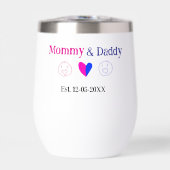 Mama & papa nieuwe ouders voegen naam datum hart b (Voorkant)