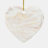 Mama papa Opa Opa Roze Goud Marmer Keramisch Ornament (Achterkant)