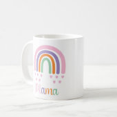 Mama Pastel Rainbow en Hearts Koffiemok (Voorkant links)