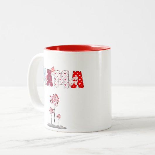 Mama Patchwork Hart Mok - Schattigee Moederdag Gif (Voorkant links)