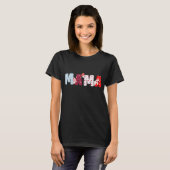 Mama Patchwork Letters Shirt - Schattige Hart Ontw (Voorkant volledig)