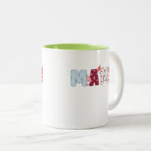 Mama Patchwork Mok – Schattige kleurrijk hart ontw (Voorkant rechts)