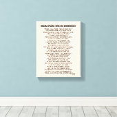 MAMA PEASE TIS ME DOODNIGHT CANVAS AFDRUK (Insitu (Houten vloer))