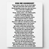 MAMA PEASE TISS ME DOODNIGHT gedicht Fotoplaat (Voorkant)