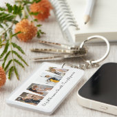 Mama Photo Collage Acrylische Sleutelhanger Moeder (Voorkant Rechts)