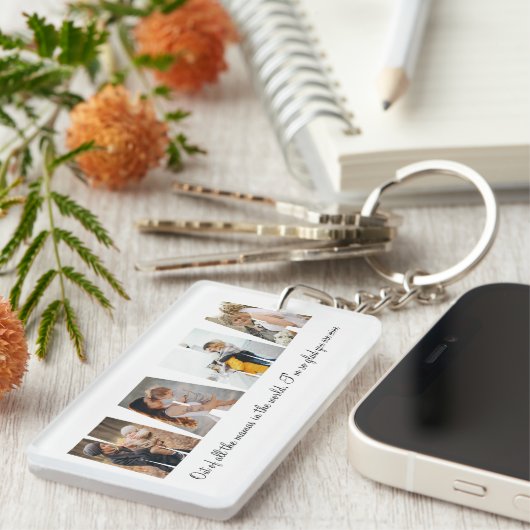 Mama Photo Collage Acrylische Sleutelhanger Moeder (Voorkant Rechts)