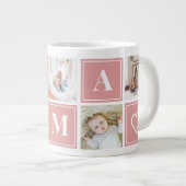 Mama Photo Collage Custom Giant Coffee Mok (Voorkant rechts)